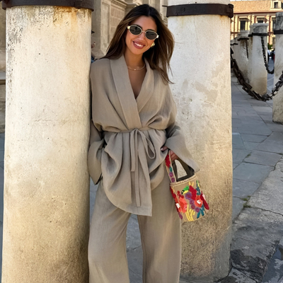 Linen Kimono Set