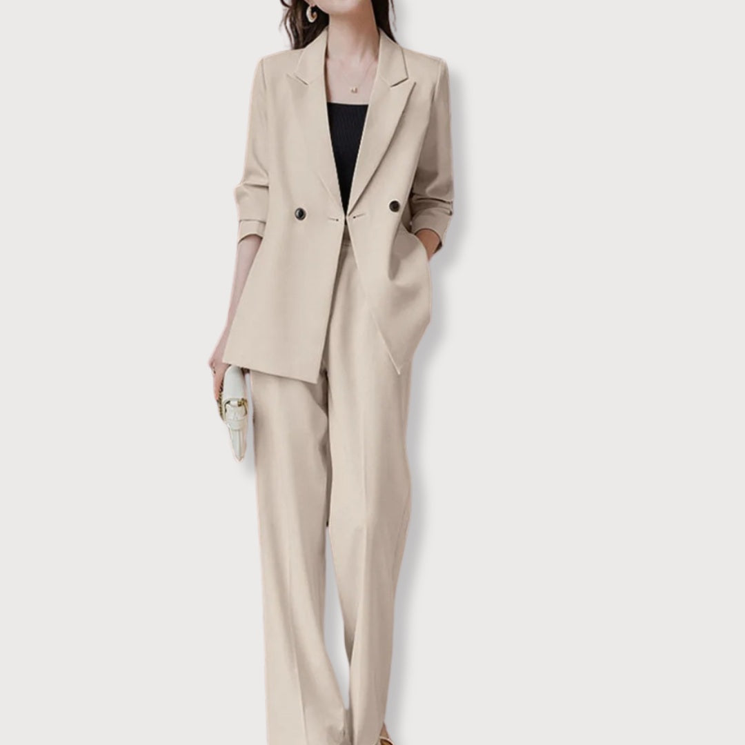 Emilia – Elegante Blazer en Pantalon voor Dames